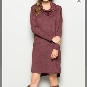 🌻 Cowl Sweater Dress